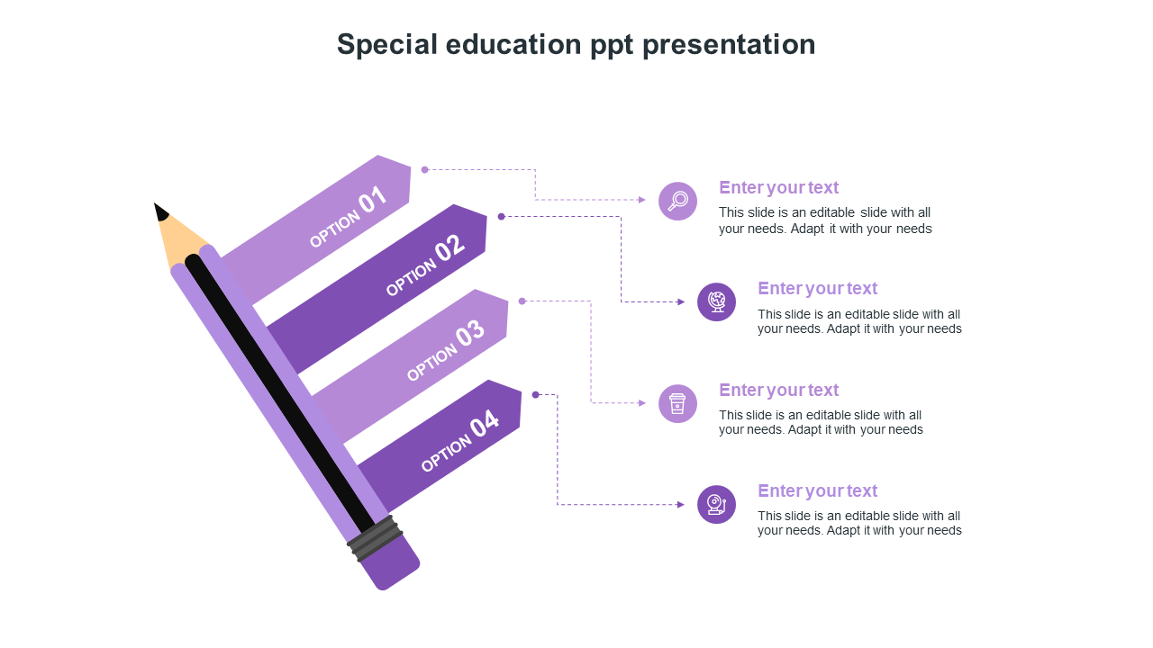 special education ppt presentation-purple